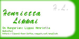 henrietta lippai business card